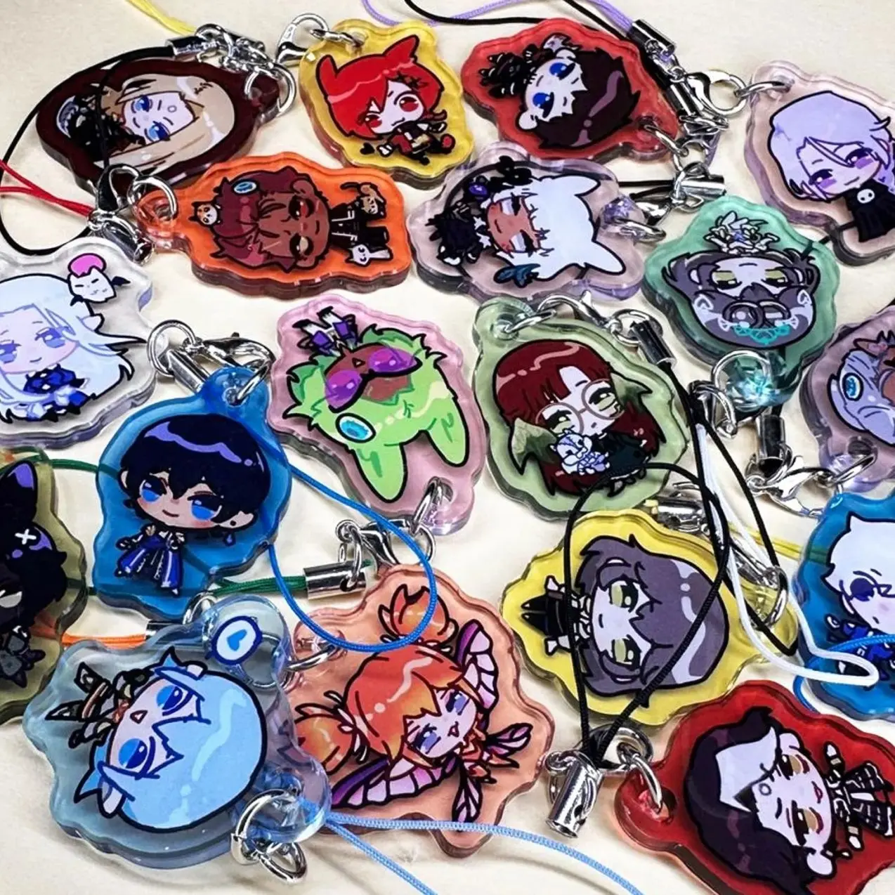kim's ffxiv mini acrylic keychains