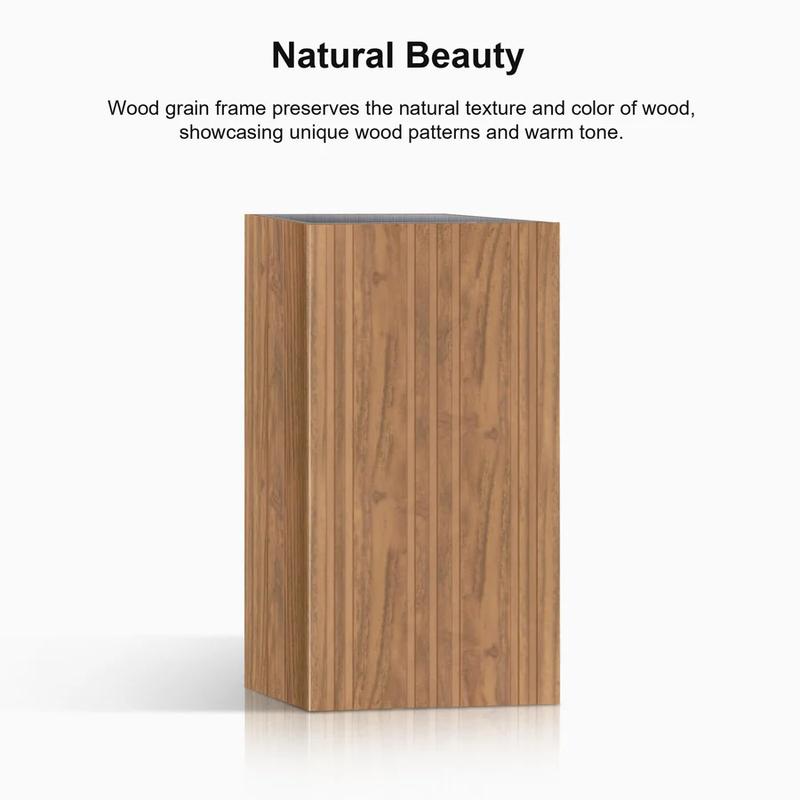 PURPLE LEAF 12' x 18' Hardtop Gazebo For Patio | Galvanized Steel Wood Grain Frame With Netting