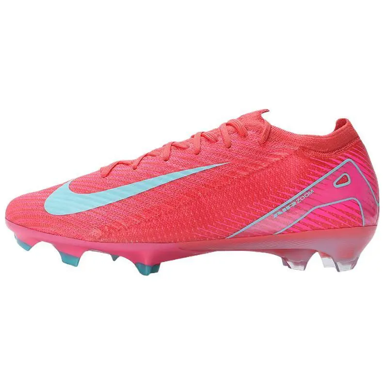 Nike Mercurial Vapor 16 Elite FG Mad Energy Pack Durable Non-slip Soccer Cleats Unisex Ember Glow Aurora Green FQ1457-800