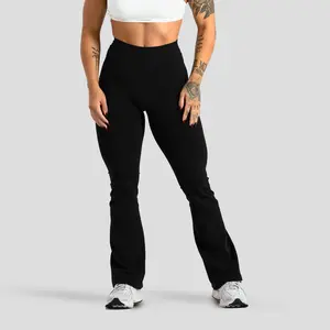 Gymreapers Axis Flare Leggings for Women Stretchy Workout Bootcut Gym Leggings - Tummy Control Wide Leg Yoga Pants