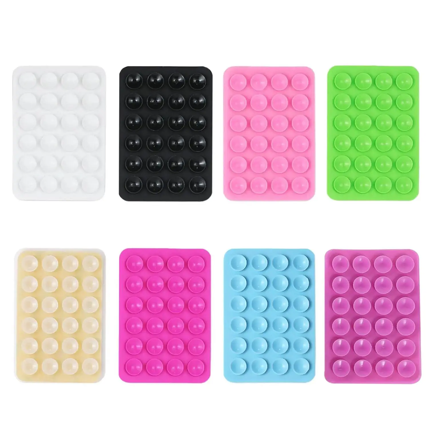 Suction Cup Smartphone Mount for Mirror, 8 Counts/set Suction Cellphone Case, Bathroom Accessories, Phone Suction Grip Holder Stand for Selfies and Vi