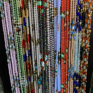 Crystal Waist Beads – Luxury Female Body Jewelry – Handcrafted Quality – Custom Fit Options Available (45”) – Add to Cart, Buy Now – Price Per 1 Waist Bead
