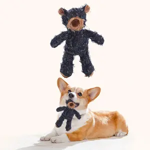 Bear Pet Toy Plush Interactive Dog Toy Grinding Cleaning Teeth Anti Bite Abreact Plaything Bear Pets Supplies
