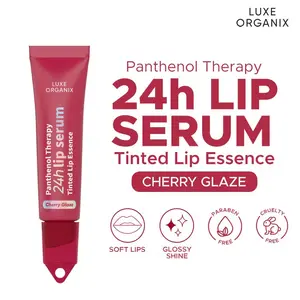 Luxe Organix Panthenol Therapy 24H Lip Serum Tinted Lip Essence Cherry Glaze 10G