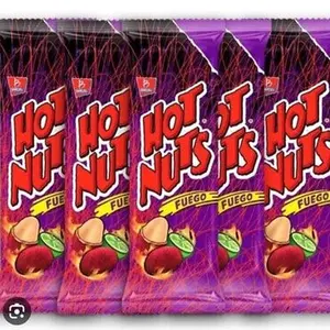 Barcel Hot Nuts Fuego 5 Pack - Peanuts & Nuts Snack - Hot & Spicy Flavor - Protein