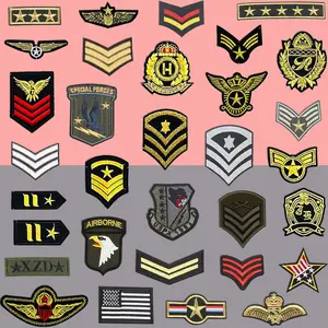 Tactical Flag Badges with Geometric Embroidery and Hook-And-Loop Fastener, 3/6/9/12/14/22pcs, for Clothes, Backpacks, Hats, Vests, Bag Decorations
