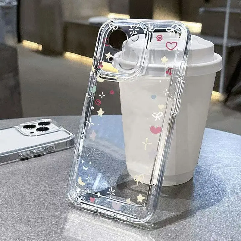 Moon Star for Apple 16PROMAX phone case iPhone15 New Apple 14/13/12 transparent soft