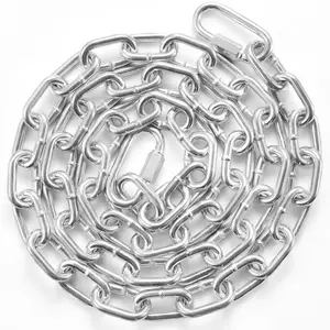 VEVOR Proof Coil Chain,  5/16" x 6', 1980 lbs Safe Working Load, Zinc Plated Proof Tested Coil Chain with Two Quick Links, Galvanized Carbon Steel Link Chain for Towing, Hanging, Camping, Pet Towing