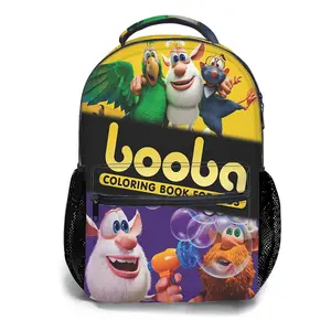 Booba-Backpacks for Girls, Cute School Backpack for Girls Boys, Aesthetic Bookbag for Teens, Lightweight Classic Backpack for Travel, Work, Picnic A-24