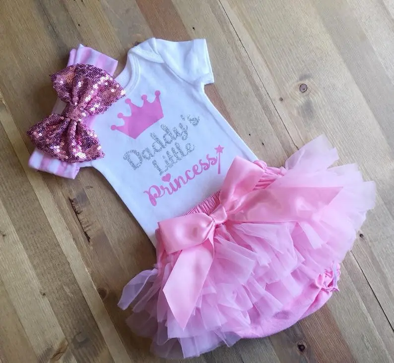 Newborn Infant Baby Girl Clothes Romper Shorts Set Letter Summer Outfits Cute Baby Clothes Girl