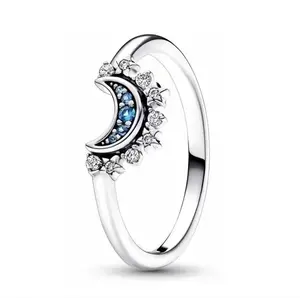 Luna Éter – Anillo de Media Luna en Plata 925