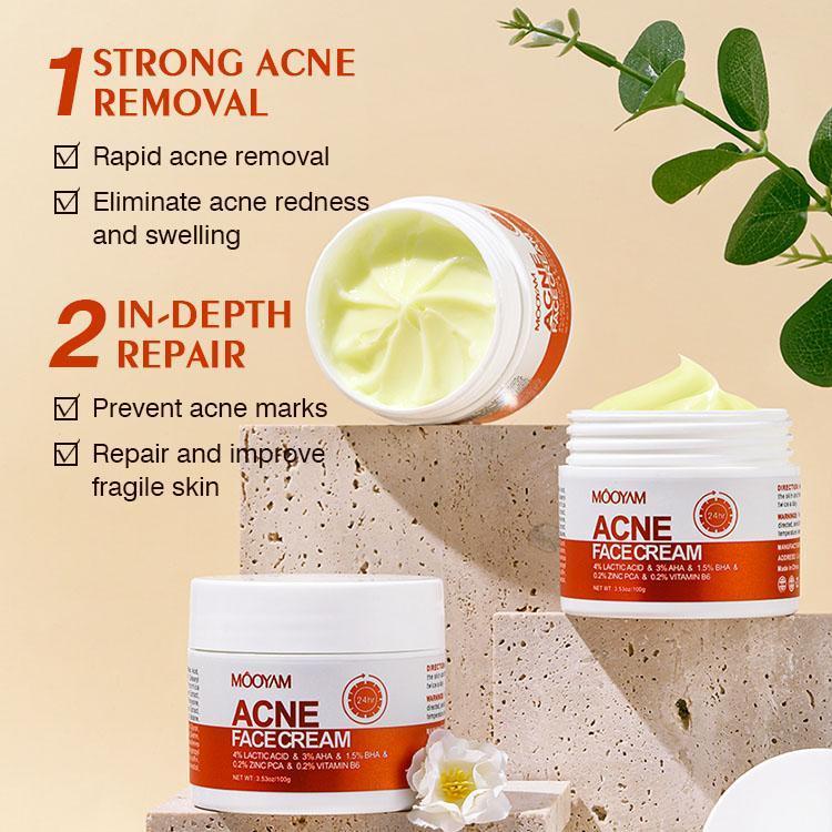 MOOYAM Acne Scar Treatment Cream 50ml Centella & Snail Repair Cream Post-Acne Marks Removal Acne&Pimple Treatment Fragrance Free Paraben Free Skincare Salicylic Skin Repair Sensitive Teens free skincare