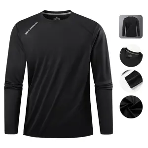 Casual Sports Long Sleeve - Versatile Comfortable Polyester T-Shirt for Everyday Wear & Outdoor Activities