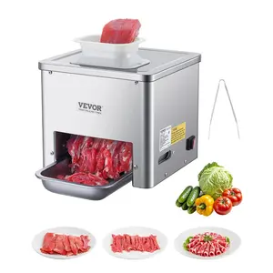 fathersdaygift VEVOR Meat Cutter Machine, 550W Meat Slicer, 350 lb/h Commercial Meat Cutting Machine, Stainless Steel, 3.5 mm Thickness, Electric Food Cutting Slicer for Home Kitchen, Restaurant, Supermarket
