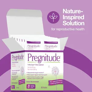 Pregnitude Fertility Support for Women – Promotes Ovulation & Cycle Balance – Daily Reproductive Health Boost –Healthier pregnancy-Suplement