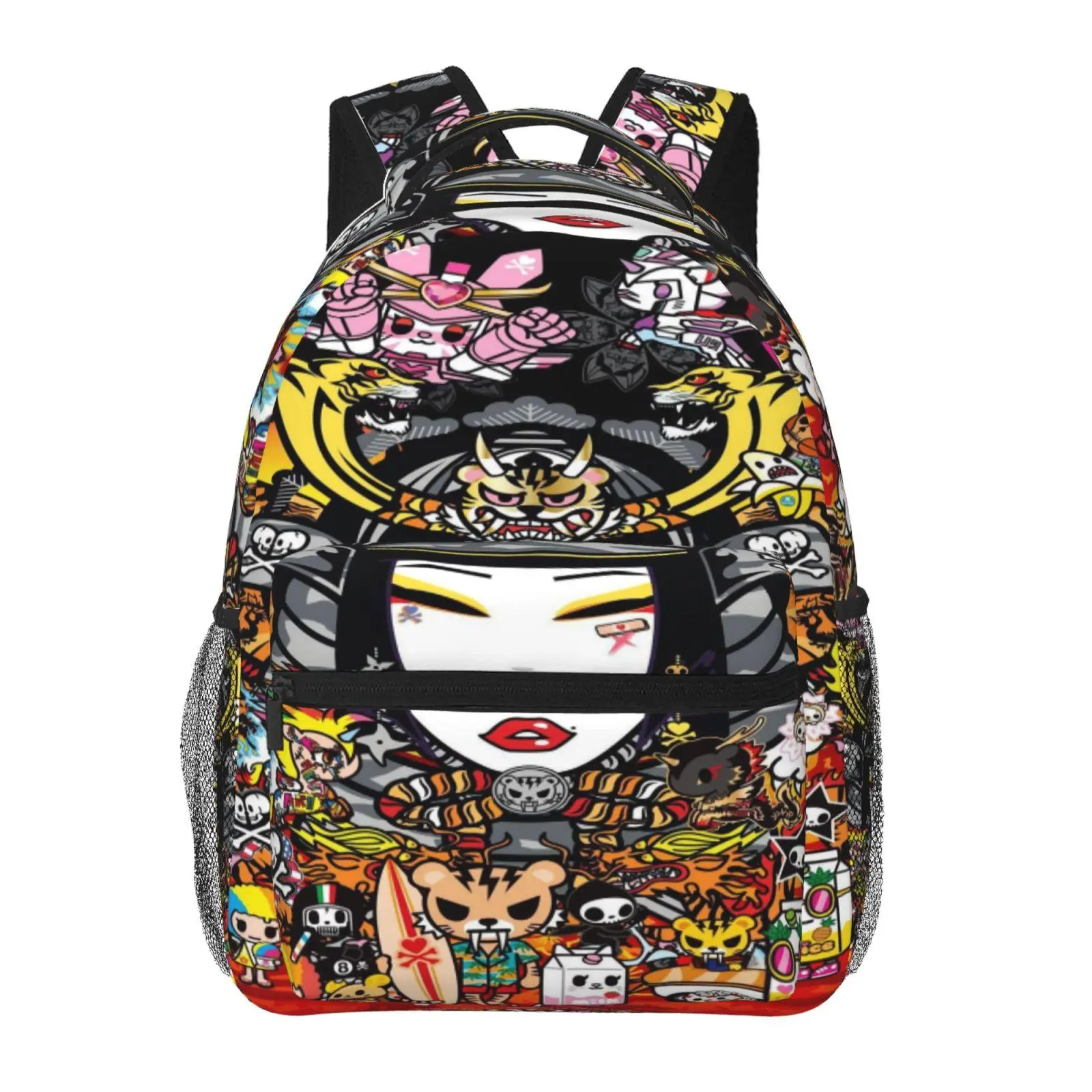 Cute kids’ Tokidoki backpacks for school—large capacity, all-over print; Tokidoki laptop daypacks for daily campus use; durable, lightweight Tokidoki school bags for teens and students