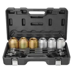 VEVOR Pull and Press Sleeve Kit, 26 PCS, Steel Bush Removal Insertion Sleeve Tools with Carrying Case, Compatible with LCV and HGV Engines, for Removing and Installing Bushings, Bearings, and SealsVEVOR Super Brand Day