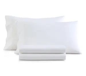 Martha Stewart Lilly Pond Leaf Pink Cotton Full Sheet Set