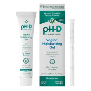 pH-D Boric Acid Feminine Moisturizer – Supports pH Balance & Comfort, 2 oz with 8 Applicators
