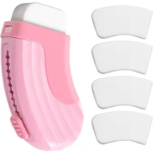 4+1 Pack Rubber Erasers Sliding Retractable Eraser, Large White Erasers for School Office Art Drawing Pencil Eraser for Kids