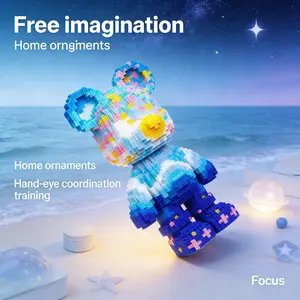 Star Ocean Bear Series Building Model, 1688pcs Original Authentic, New 2026 Design, Gift Idea, Enhances Hand-Eye Coordination