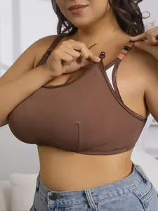 Plus Size Women's Detachable Nursing Bra, Comfortable Maternity Bras for Breastfeeding, Soft Fabric, Ideal for Daily Wear