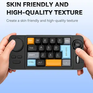Durable Keyboard Hot Swap Wired Mechanical with 19 Keys Programmable Keypad RGB Backlight Mouse Function for Computer Laptop