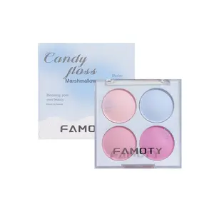 Four-Color Blush Low Saturation Matte Rouge for Girls, Gradual Natural Highlighting, Suitable for Students, Universal Makeup Cosmetic blush