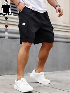 Men's Corduroy Shorts with Elastic Drawstring Waist, Comfortable and Durable Casual Work Pants, Perfect for Outdoor Activities and Weekend Wear