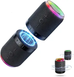 Magnetic Split Bluetooth Speakers with 360 Degree Surround Sound - 2-in-1 Portable Wireless Speaker System for Indoor and Outdoor Use - Compact Splittable Soundbar with Stable Bluetooth Connection- Lightweight Travel Speaker for Beach,and Home Parties