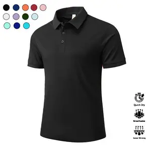 Men's Well-Fitted Short-Sleeve Cotton-Polyester Polo Shirt - Dry-Fit, Moisture-Wicking, Solid, Menswear Top for Golf, Travel, Comfortable Sports Apparel in Various Colors, Cotton-Polyester Polo Shirts, Dry-Fit Polo Shirts