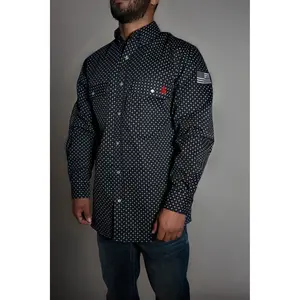 FR Pearl Snap Work Shirt - Reaper Black