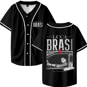 Kevin Gates Luca Brasi 4 Merch Baseball Jersey Shirt V-Neck Women Men Short Sleeve Streetwear Clothes
