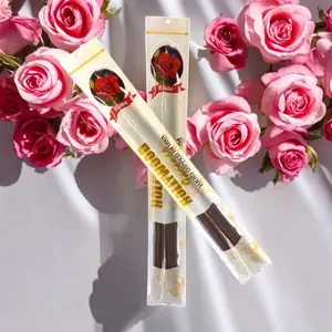 Rose Jumbo Incense 3 Bags of 15 Count Total 45 Pieces Aromatic Citrusy Scent Perfume