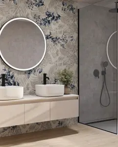 ARGENTA TRAMES wall coverings - 24 x 48 - (15.5 Sqft - 2 pcs per  Box - 26  Boxes per pallet)