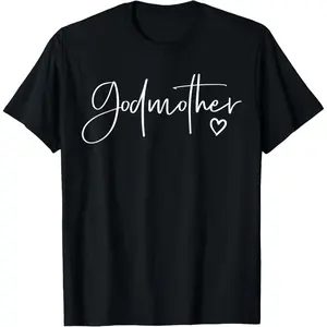 Godmother Gifts For Women Heart Mother's Day Godmother T-Shirt