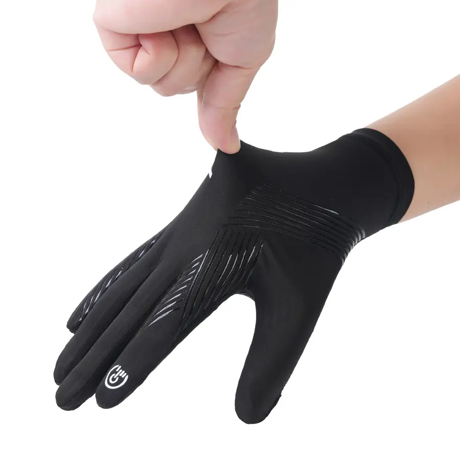 2‑Finger Cut‑Off Touch‑Screen Outdoor Gloves, Anti‑Slip UPF50+ Sun‑Protection Gloves for Cycling & Driving