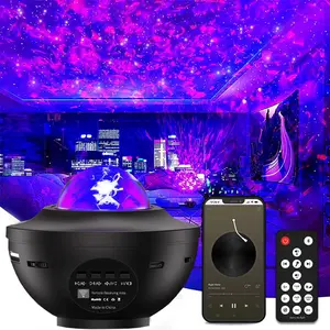 USB Powered Star Projector, Galaxy Projector with Remote Control, 3 in 1 Night Light Projector with Built in BT Music Speaker, Starry Projector for Room, Led Star Light