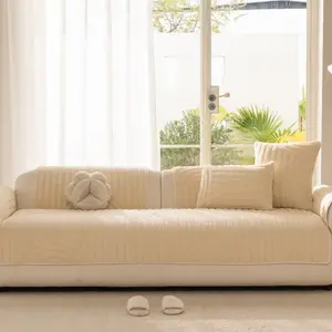 Pure Color Sofa Cover Cushion Ring, Non-Slip Sofa Cover, Soft Comfortable Sofa Pad or Pillow Case, Sofa Protector for Home Living Room Decor