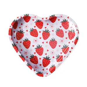Strawberry Heart Shaped Rolling Tray