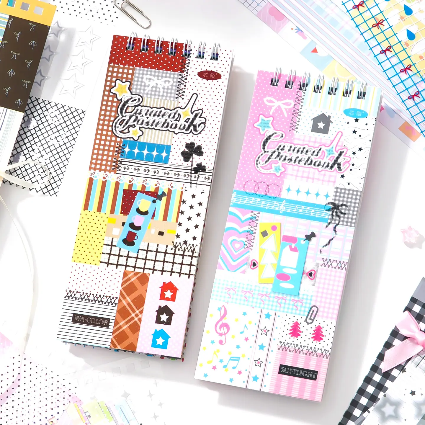Korean-Style Adhesive Stickers Book, Trendy Versatile Instagram-Style Decorative Materials for Journals and Scrapbooks, Adhesive Stickers Stickers