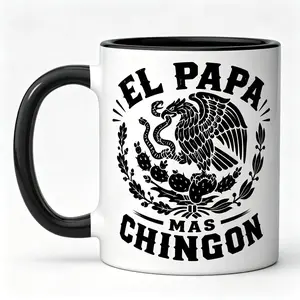 El Papa Mas Chingon The Coolest Dad Ceramic Mug