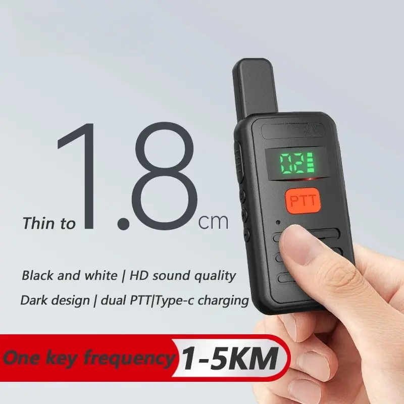 Mini Walkie Talkie pmr 446 Profesional Walkie Talkies Largo Alcance mini Radio Wolkie Tokie Walkies de Largo Alcance