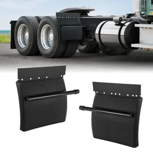 fathersdaygift  VEVOR Quarter Fenders for Semi Trucks, 24x 24 Semi Truck Fenders with Tube Bracket and Mounting Hardware, 1 Pair Right Left Quarter Fender Set, Fit for Freightliner, Peterbilt, Kenworth