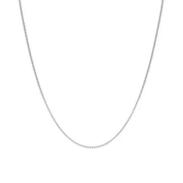 Stately Steel 1.5mm Box Chain Necklace
