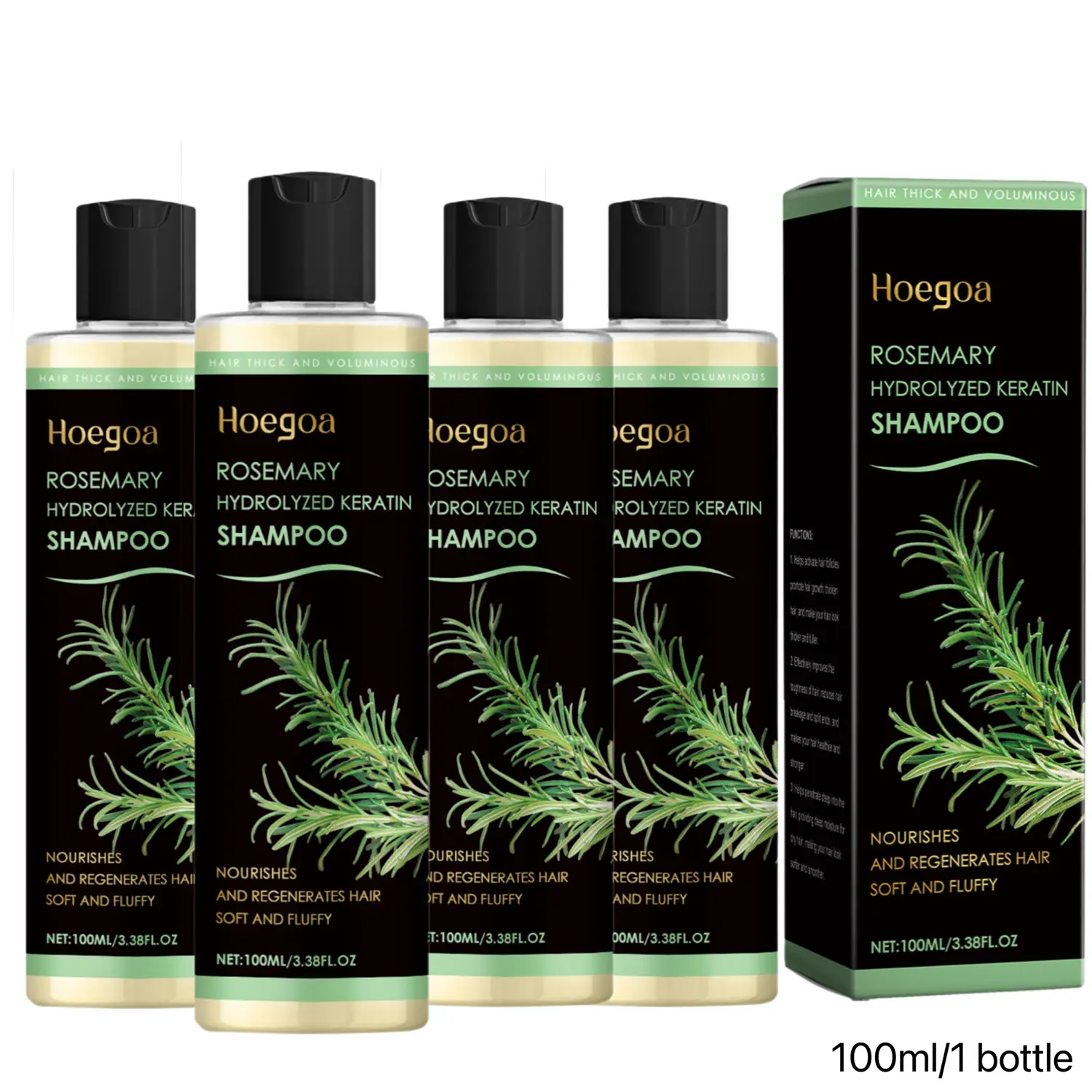 【Buy 2 Get 2】Rosemary Shampoo - Boost Hair Growth, Control Oil & Dandruff, Soothe Scalp lritation & Restore Shine!  Outdoorfun Hydrolyzed Keratin  Organic Haircare Nourishes Hair