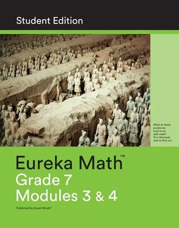 USED Book - Eureka Math Grade 7 Modules 3 & 4 Student Edition 2015 Common Core Mathematics by Great Minds (Paperback) - english