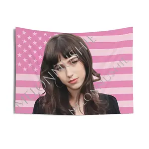 Clairo American Flag Wall Tapestry/FREE TRACKED SHIPPING/indie pop/ Wall home living bedroom decor/ Hanging dorm Wall Art/alternative music