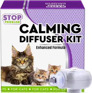 【 Black Friday Deal】Cat Calming Diffuser & Pet Anti Anxiety Products Feline Calm Pheromones Plug in & Cats Stress Relief Comfort Help with Aggression New Zone Pee Fighting with Dogs & Other Behavior