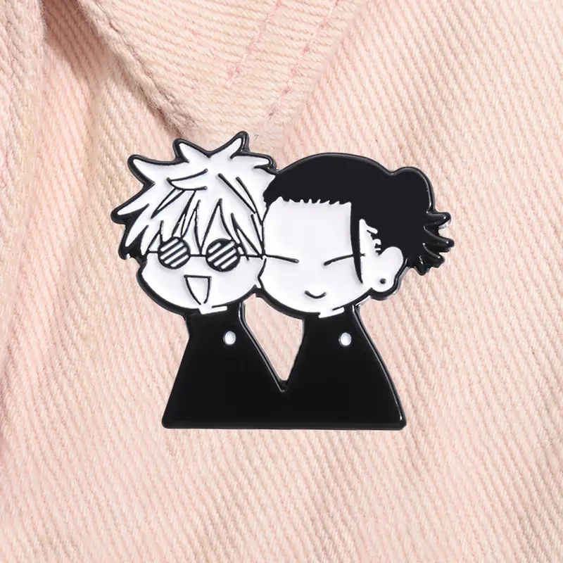 Cartoon Anime Jujutsu Kaisen Enamel Pin Gojo Satoru Comic Character Alloy Brooch Lapel Backpack Badge Fashion Jewelry Accessories Enamel Lapel Pins Gift for Fans Friends